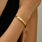 Aurelia Four-Stone Gold Cuff Women Bracelet
