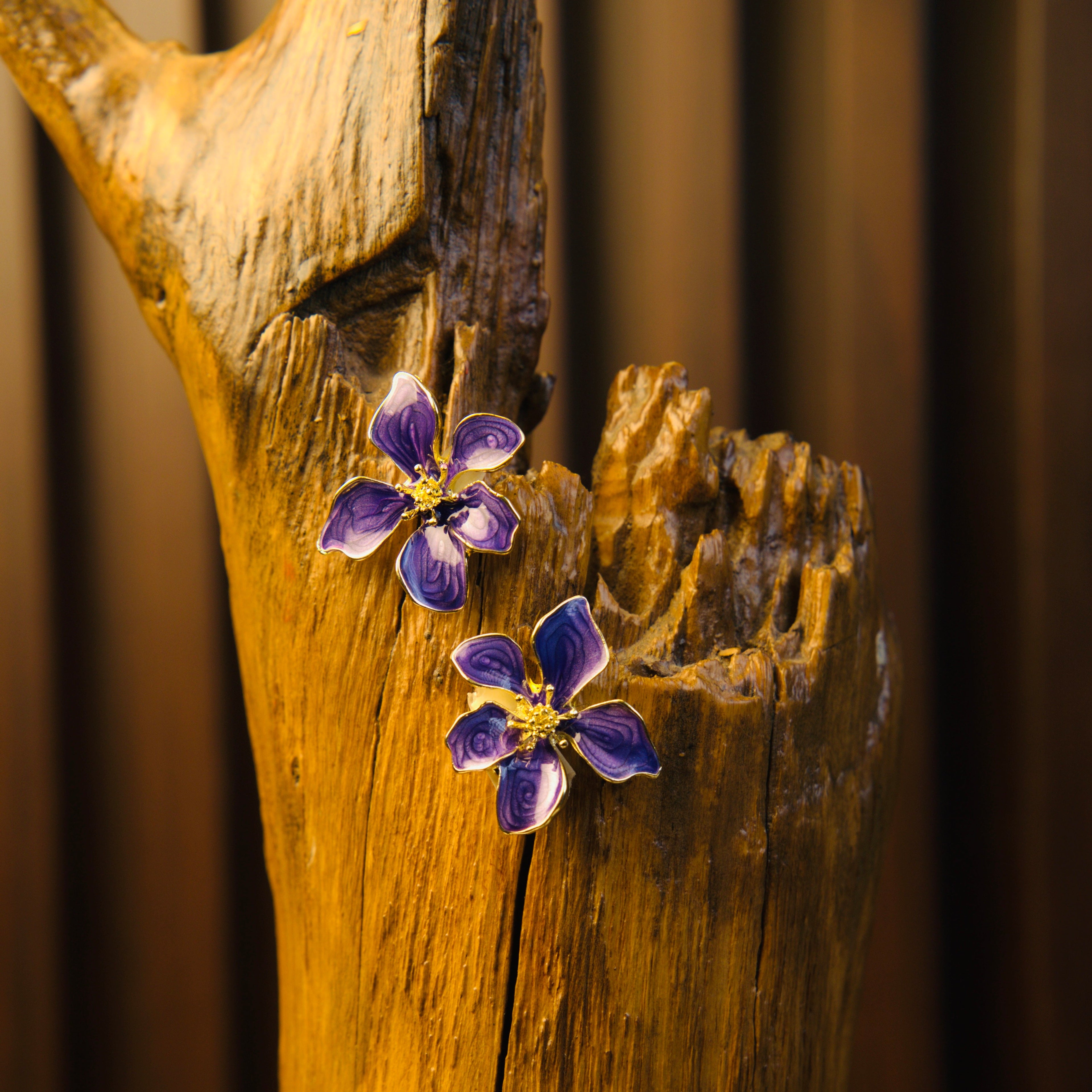 LavenderBloom Studs Earrings