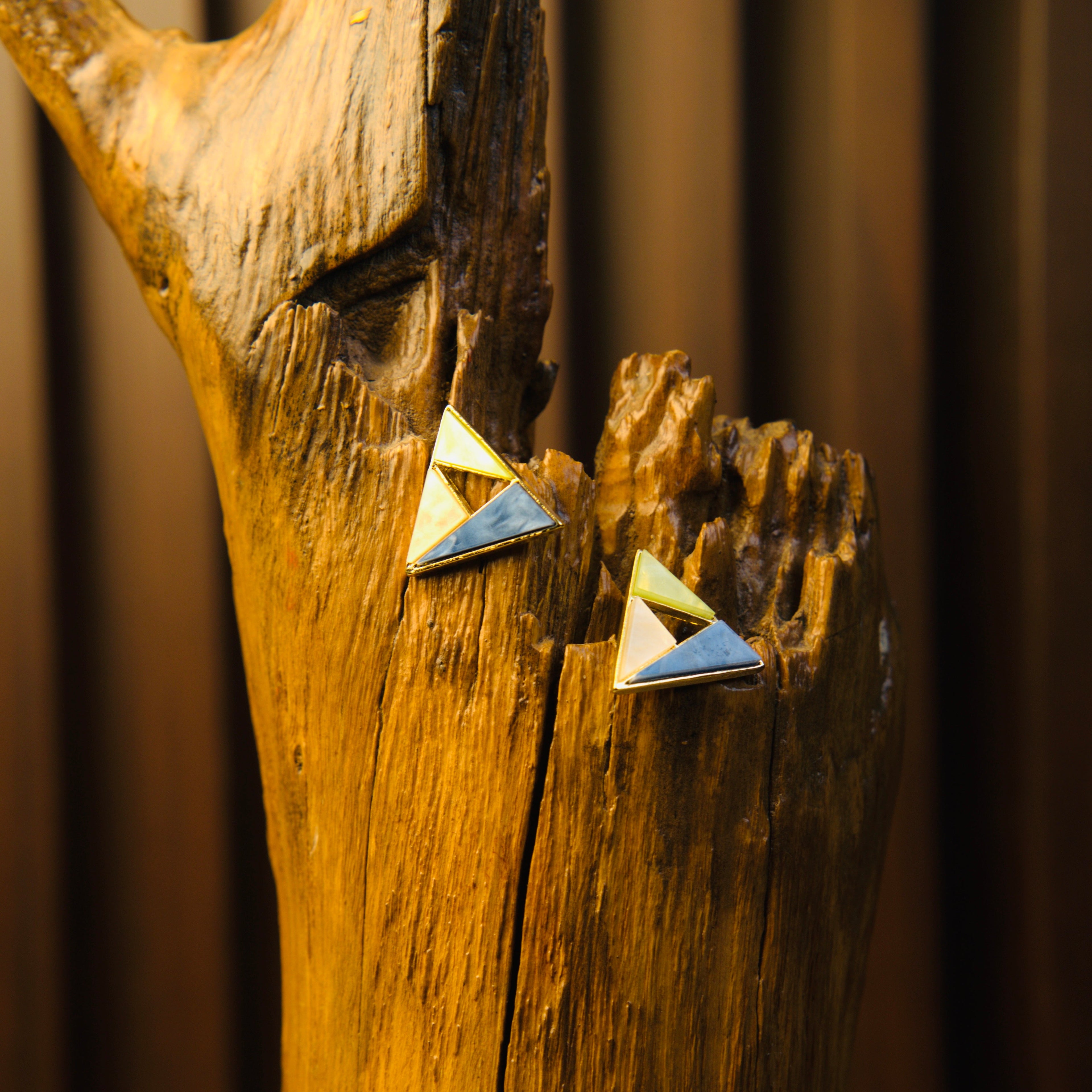 TriColor Prism Earrings