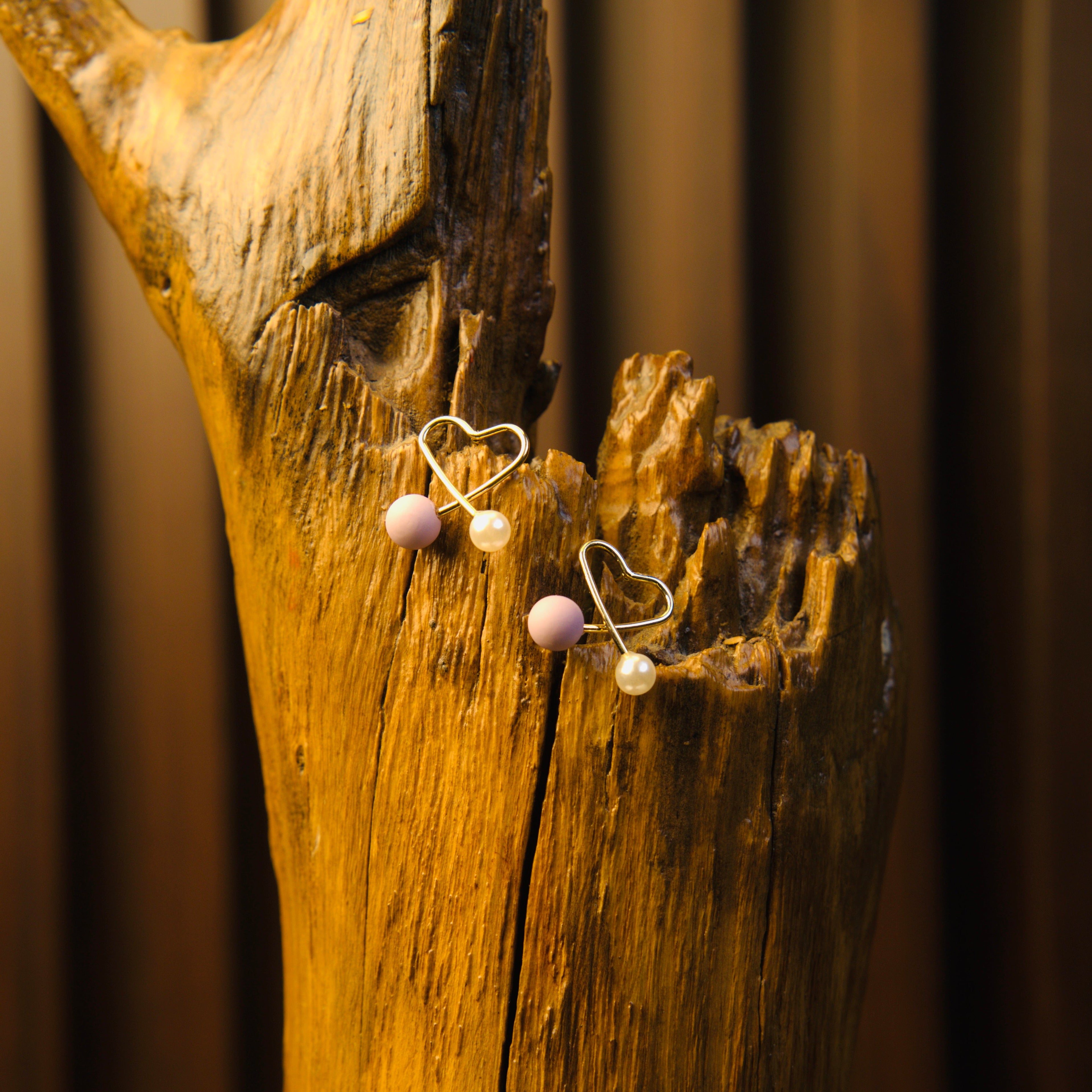 Amora Heart Drops Earrings