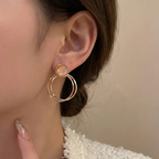 Roselle Hoops Earrings