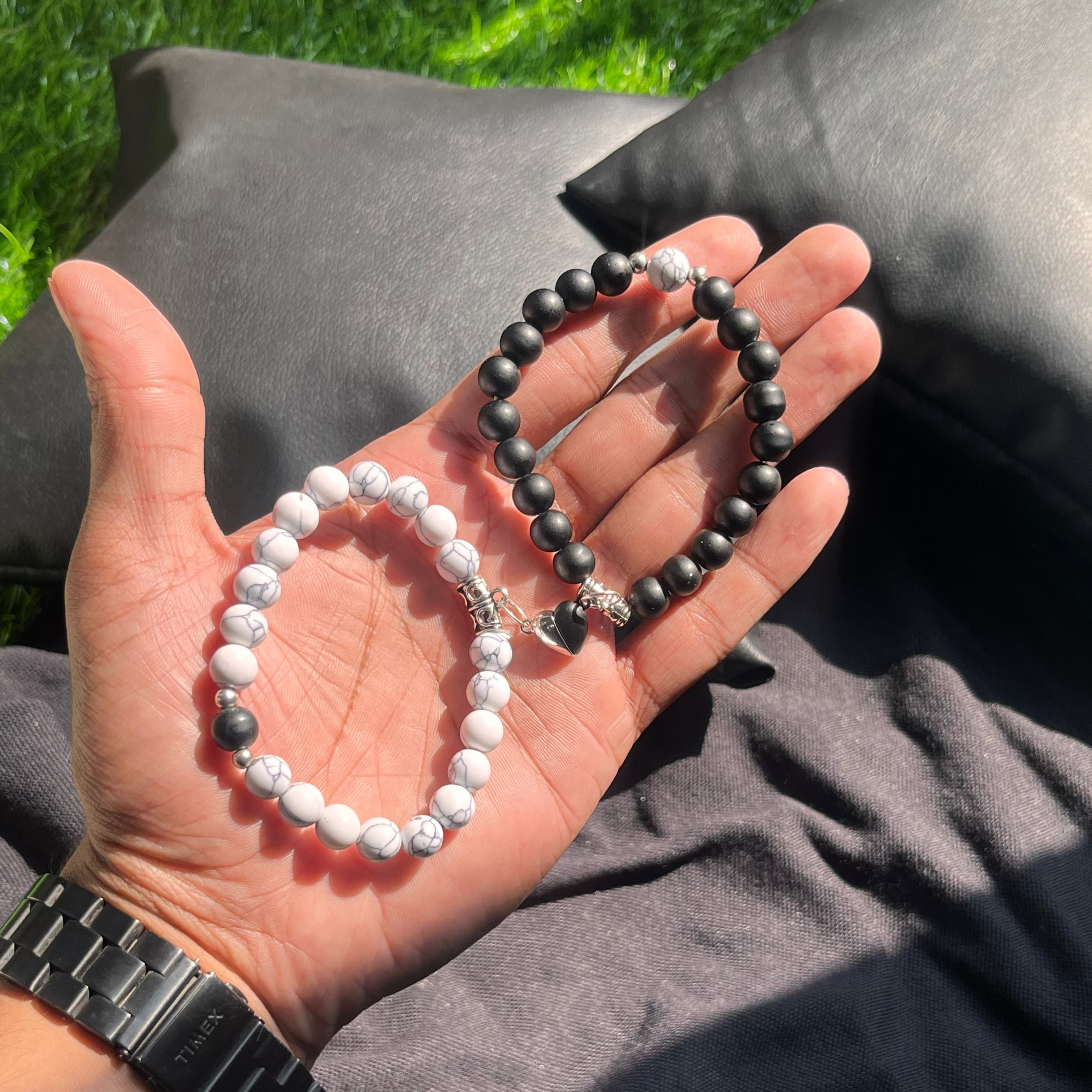 Twin Hearts Men Women Bracelet