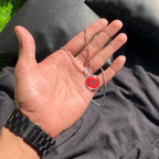 Obsidian Pulse  Mandala Men Pendant