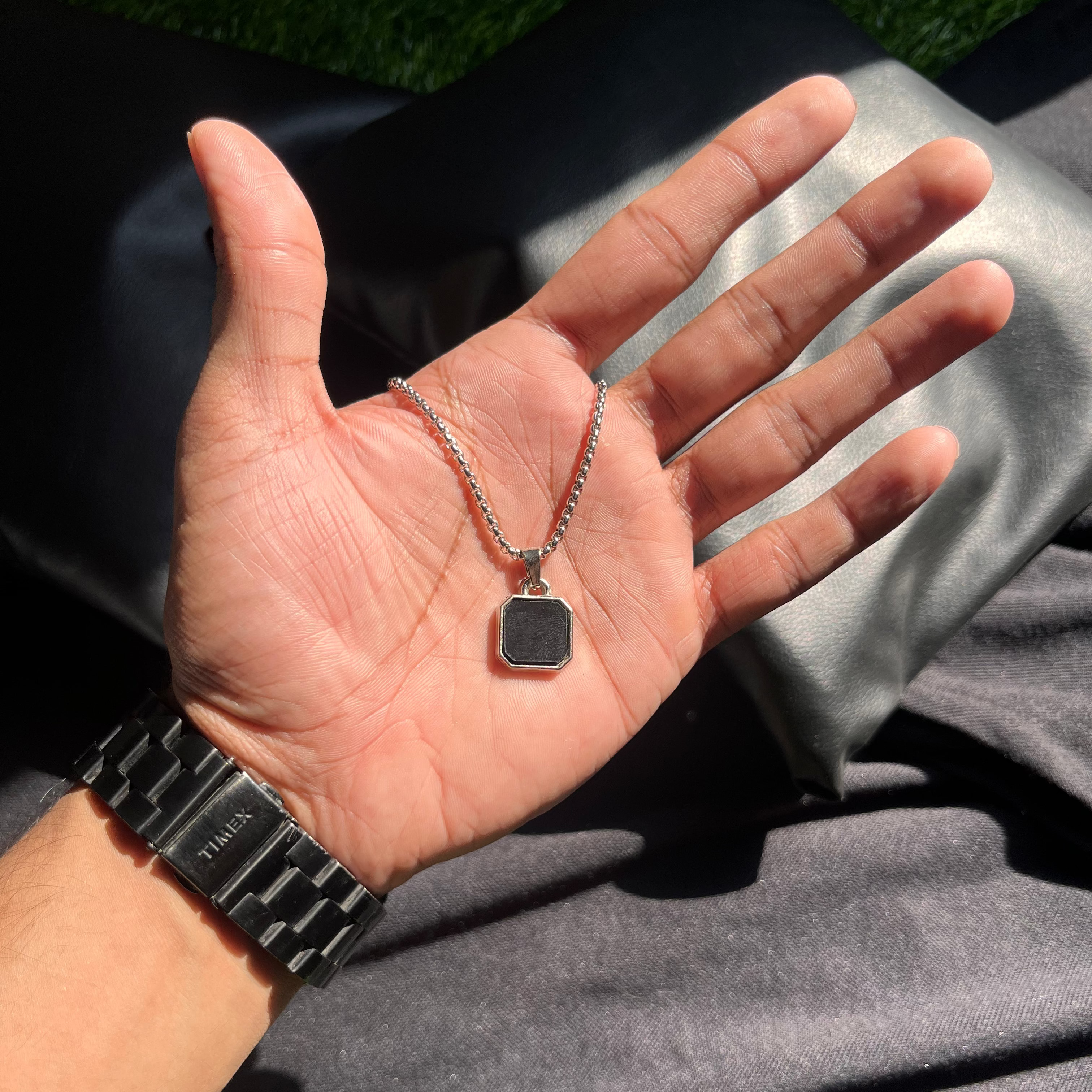 Obsidian Pulse Men Pendant