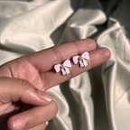 Blush Bow Pearl Earrings