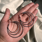 Silver Hoops Combo Set with a Compliment of Elegance