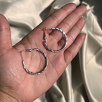 Silver Hoops Combo Set with a Compliment of Elegance