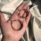 Silver Hoops Combo Set with a Compliment of Elegance