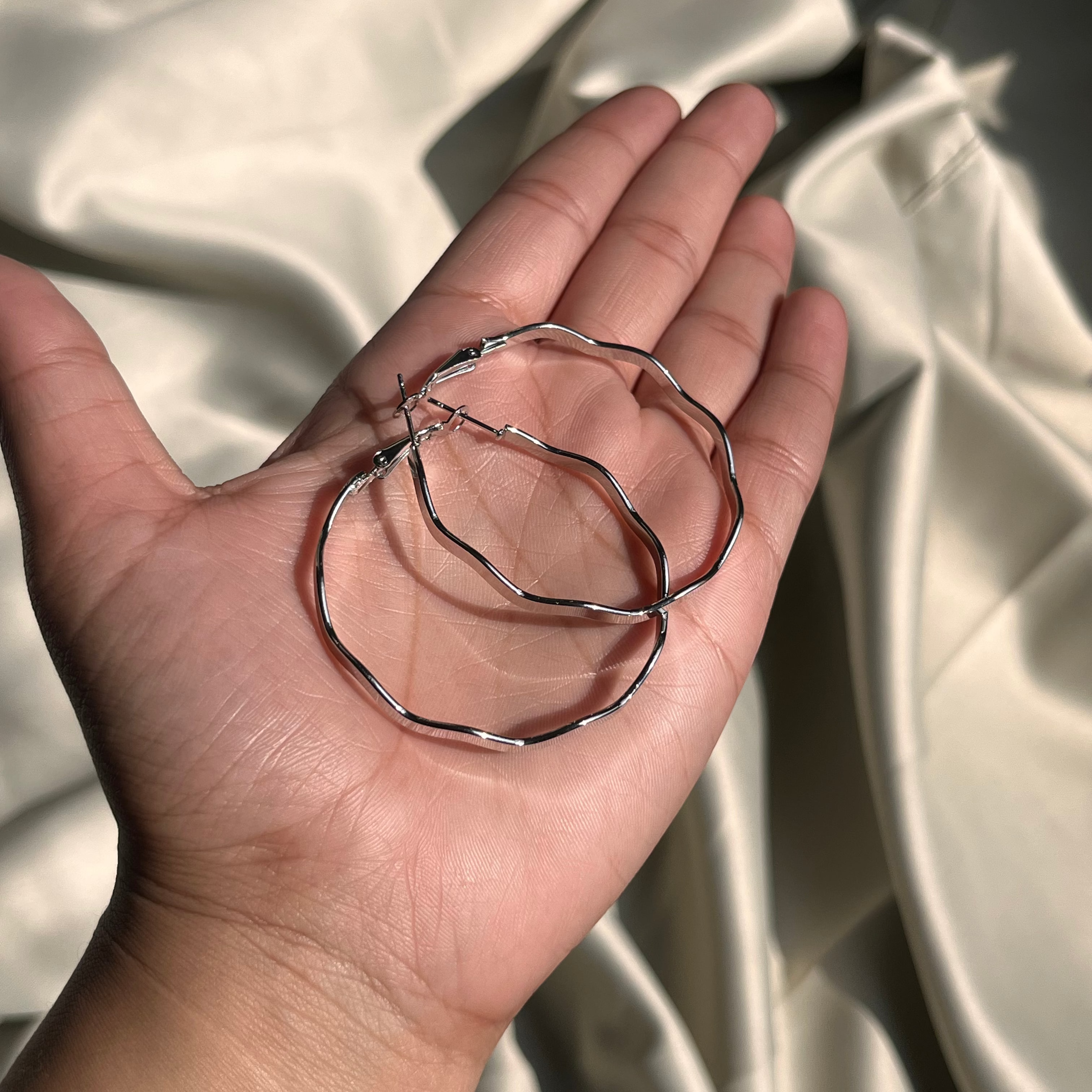 Silver Hoops Combo Set with a Compliment of Elegance