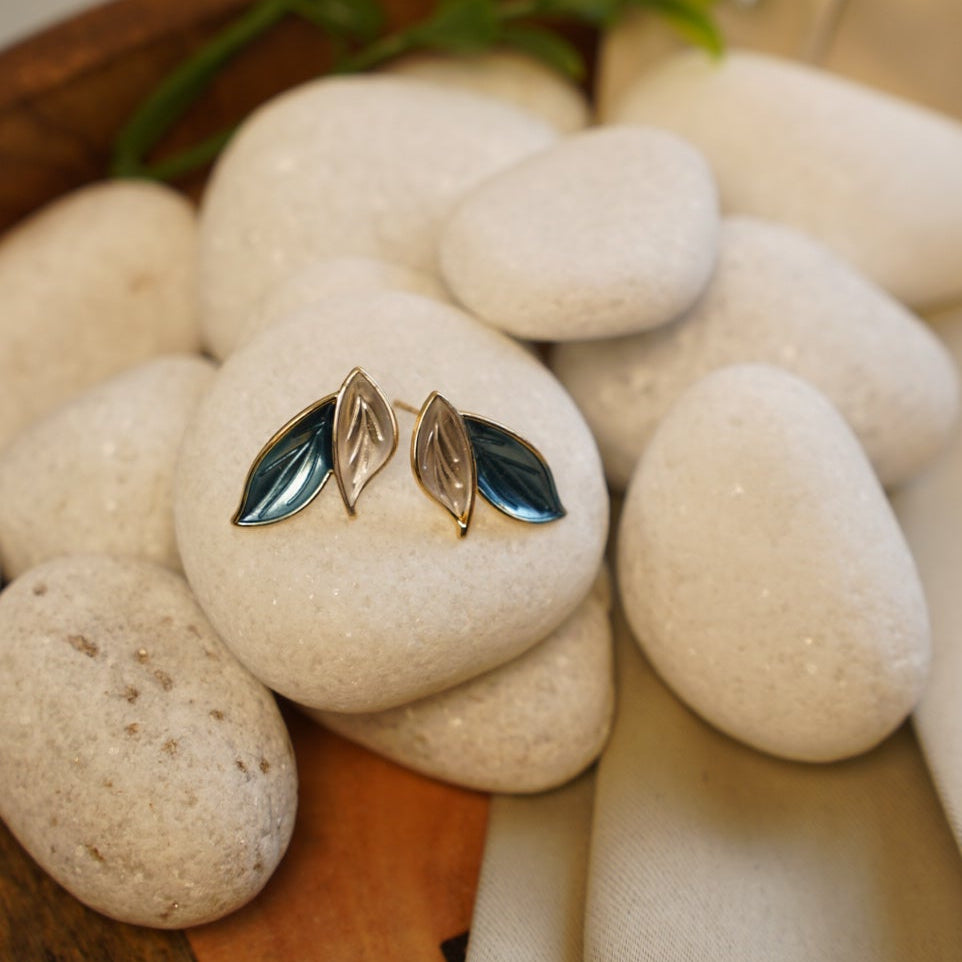FrostLeaf Drops Earrings