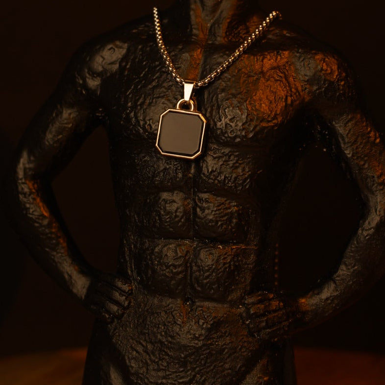 Obsidian Pulse Men Pendant