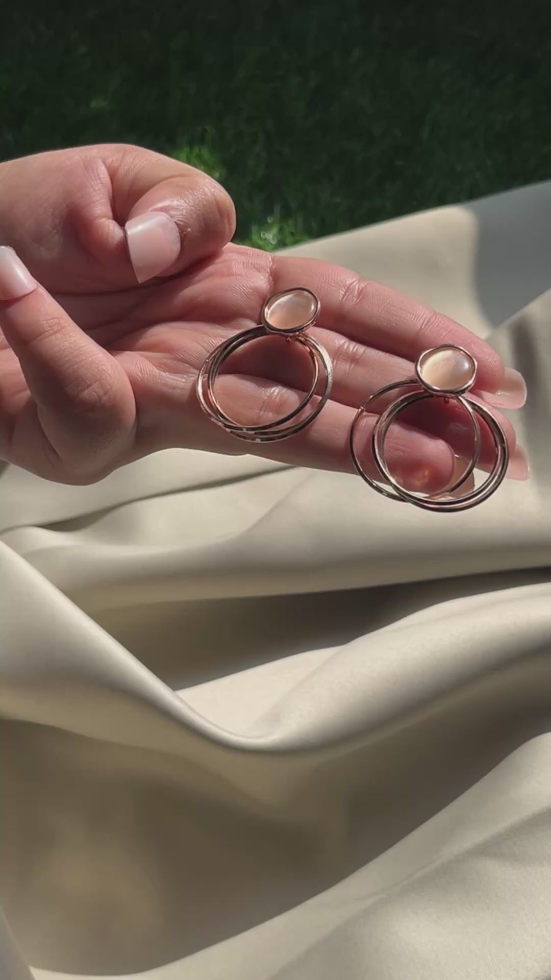 Roselle Hoops Earrings