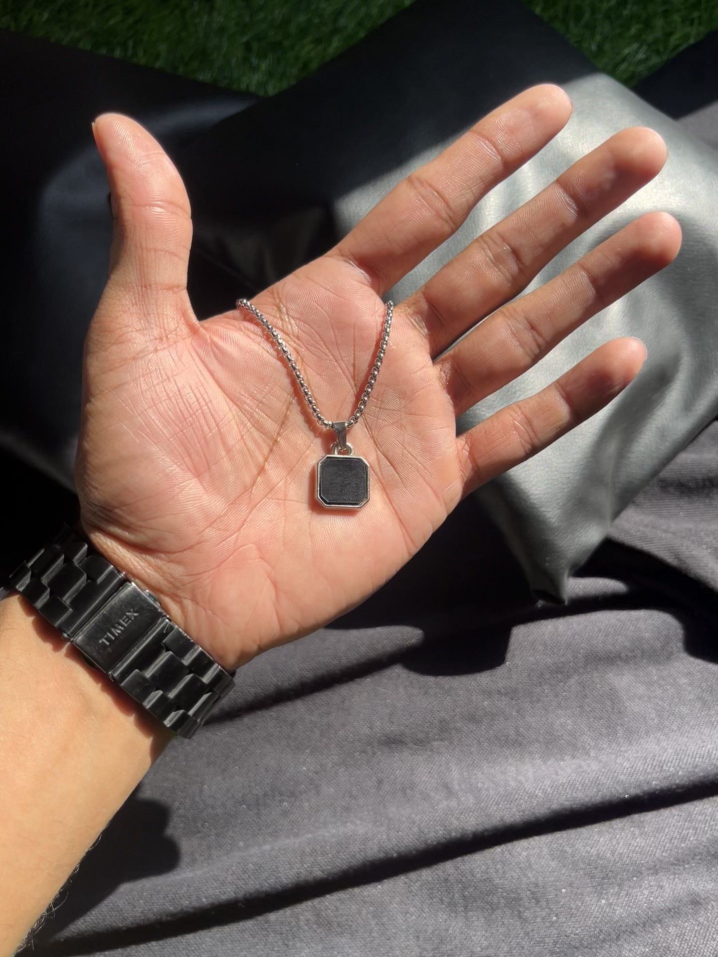 Obsidian Pulse Men Pendant