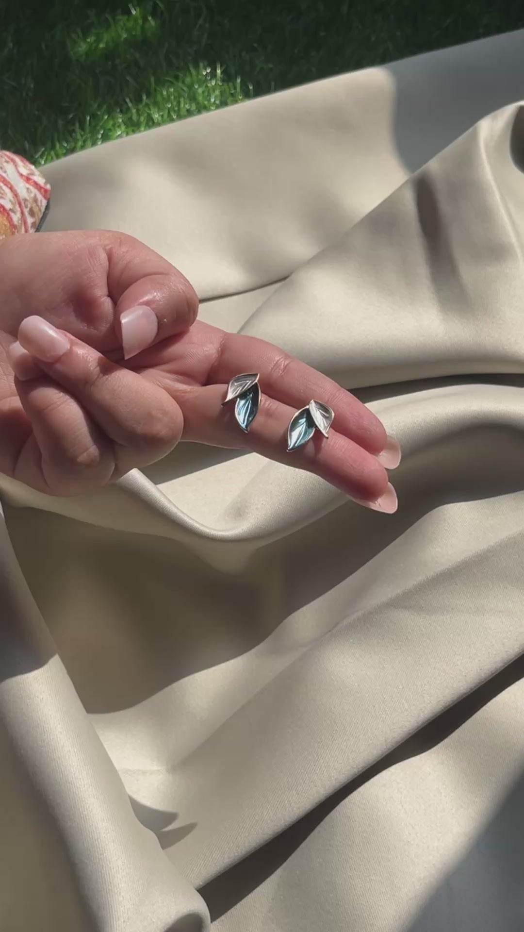 FrostLeaf Drops Earrings