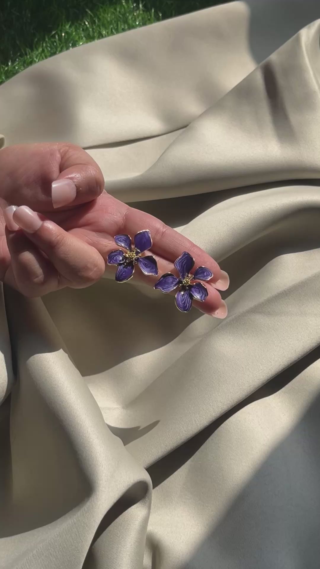 LavenderBloom Studs Earrings