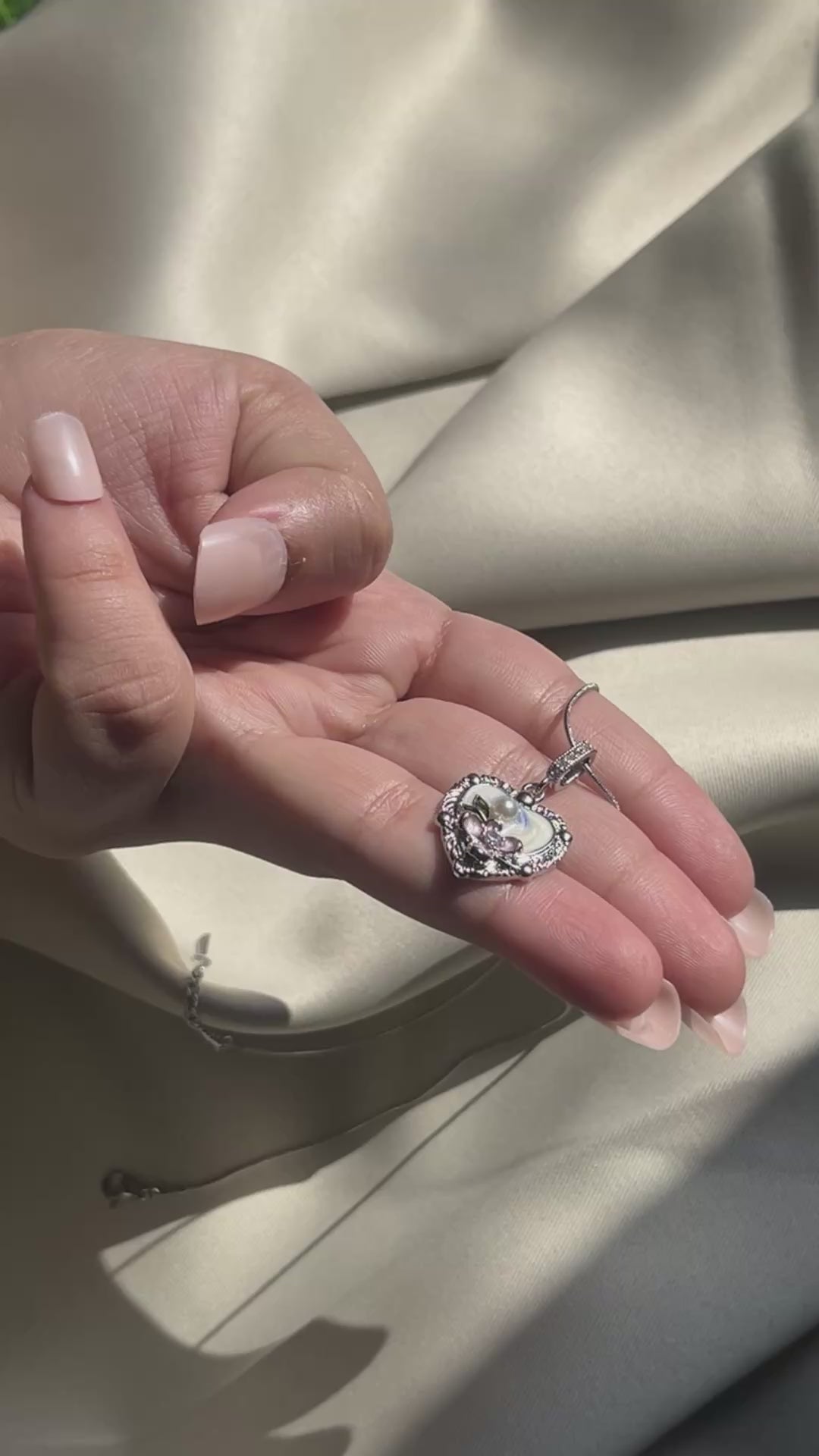 PearlBloom Heart Women Pendant