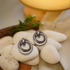 Silver Matte Intertwine Earrings
